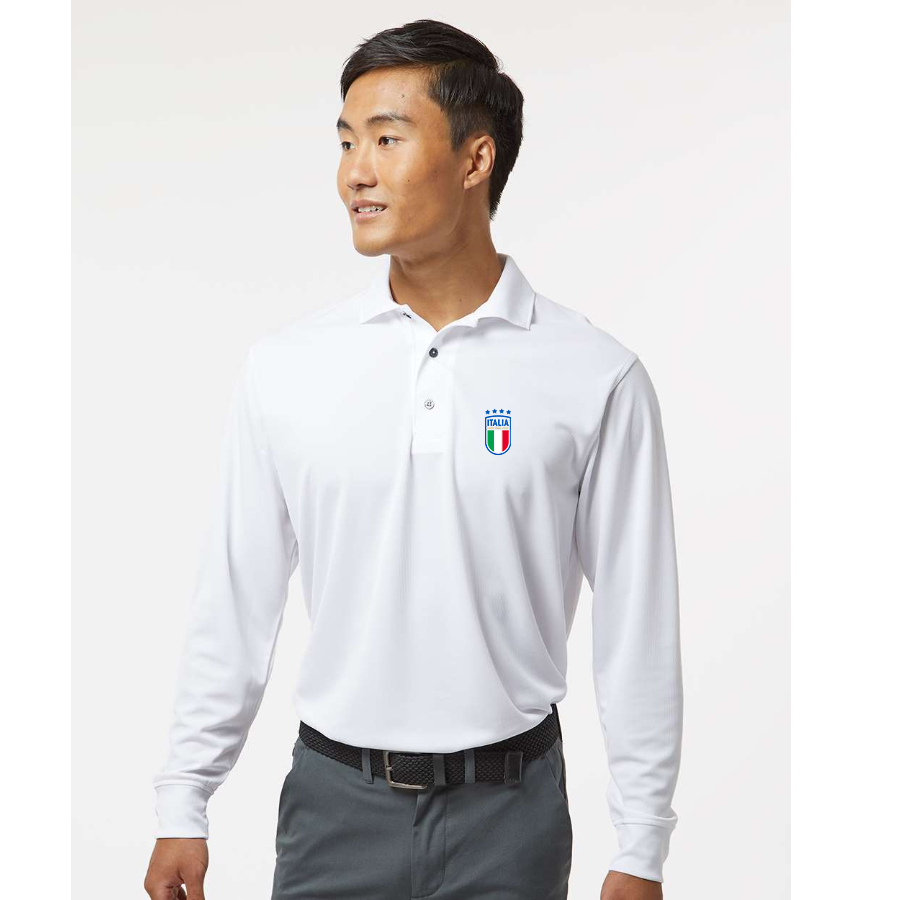 Men's Italy National Soccer Team - Paragon - Prescott Long Sleeve Polo - 110