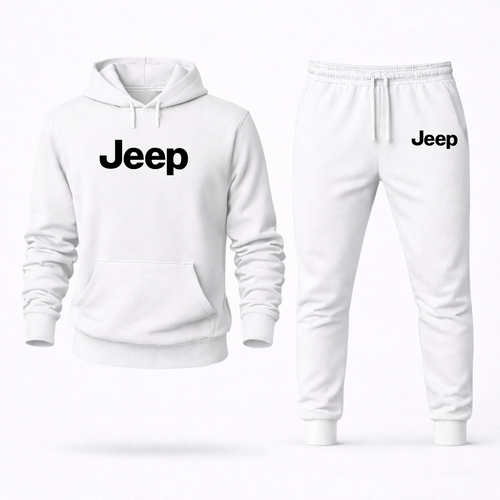 Men's Jeep Car  Hoodie Joggers Set