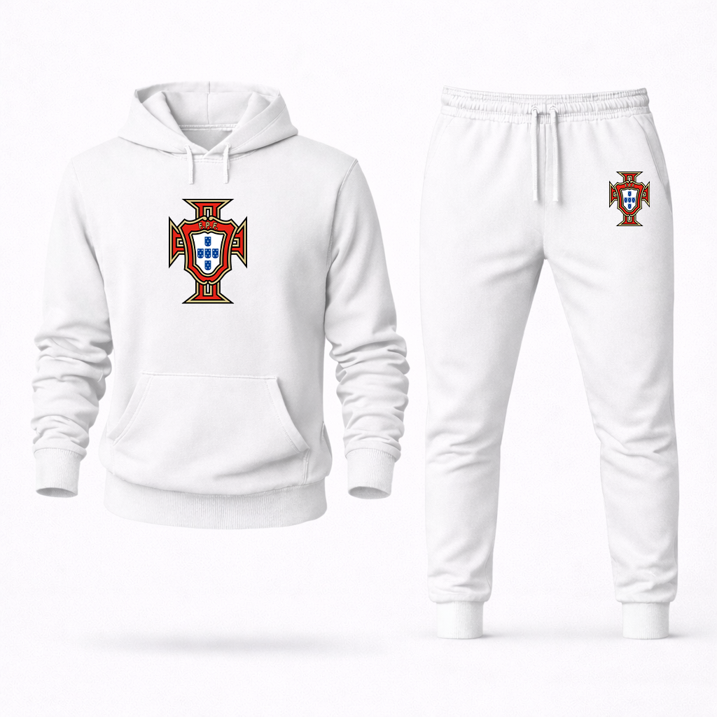 Men's Portugal National Soccer Team Hoodie Joggers Set