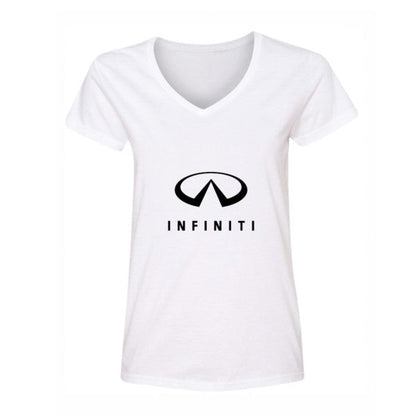 Women's Infiniti Luxury Car V-Neck T-Shirt