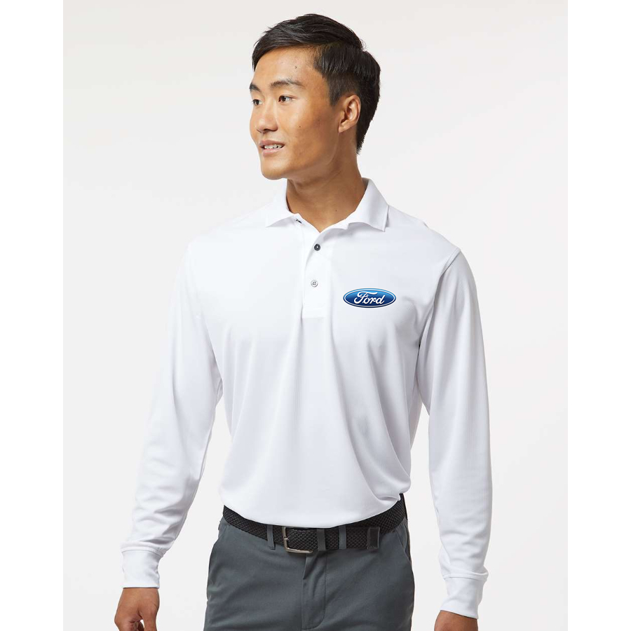 Men's Ford Car - Paragon - Prescott Long Sleeve Polo - 110