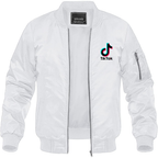 Men's TikTok Social Lightweight Bomber Jacket Windbreaker Softshell Varsity Jacket Coat