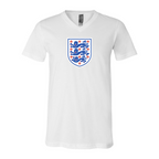 Men’s England National Football Team - BELLA + CANVAS - Jersey V-Neck Tee - 3005