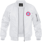 Men's F.C. Bayern Munchen Soccer Lightweight Bomber Jacket Windbreaker Softshell Varsity Jacket Coat