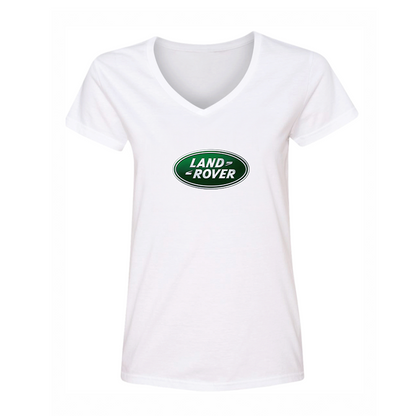 Women's Land Rover Car V-Neck T-Shirt