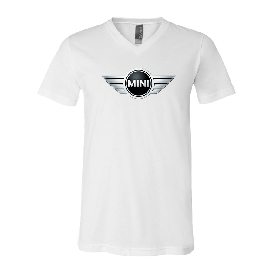 Men’s Mini Cooper Car NEW- BELLA + CANVAS - Jersey V-Neck Tee - 3005