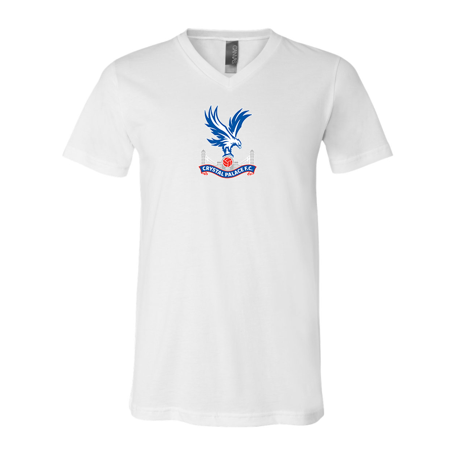 Men’s  Crystal Palace F.C - BELLA + CANVAS - Jersey V-Neck Tee - 3005