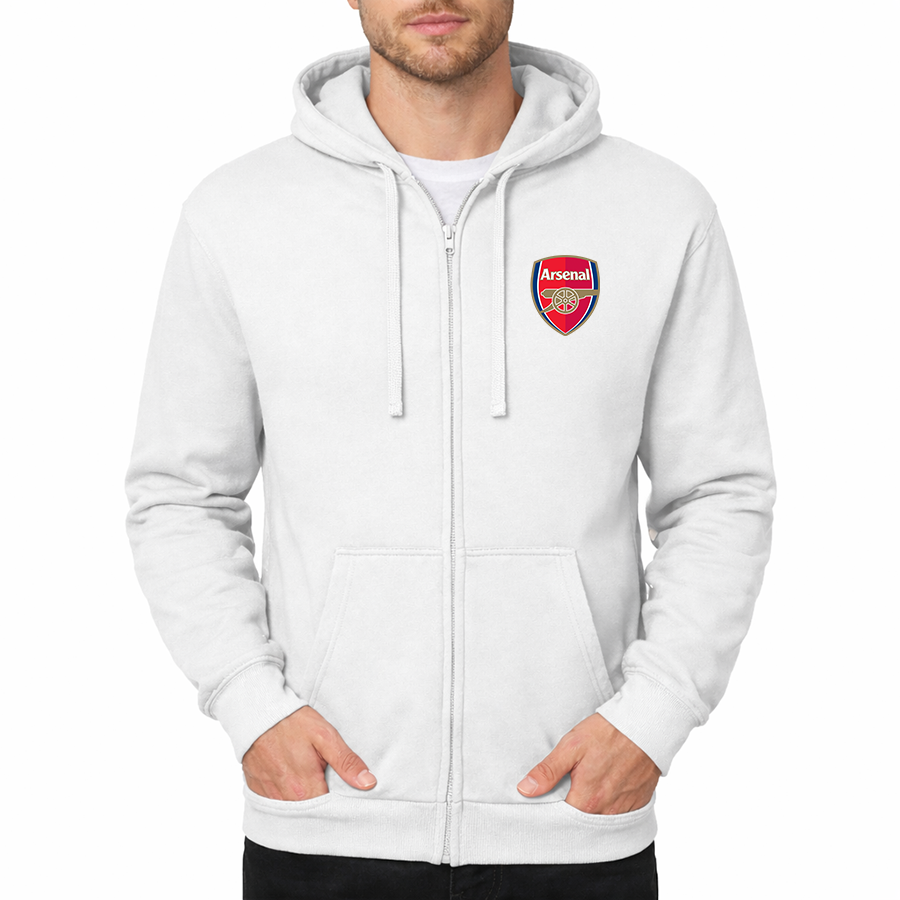 Men's Arsenal Soccer Zipper Hoodie