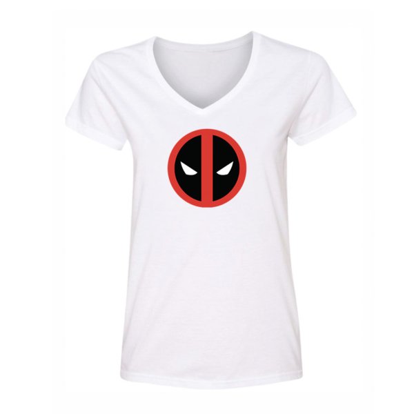 Women's Deadpool Marvel Superhero V-Neck T-Shirt