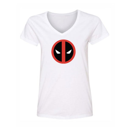 Women's Deadpool Marvel Superhero V-Neck T-Shirt
