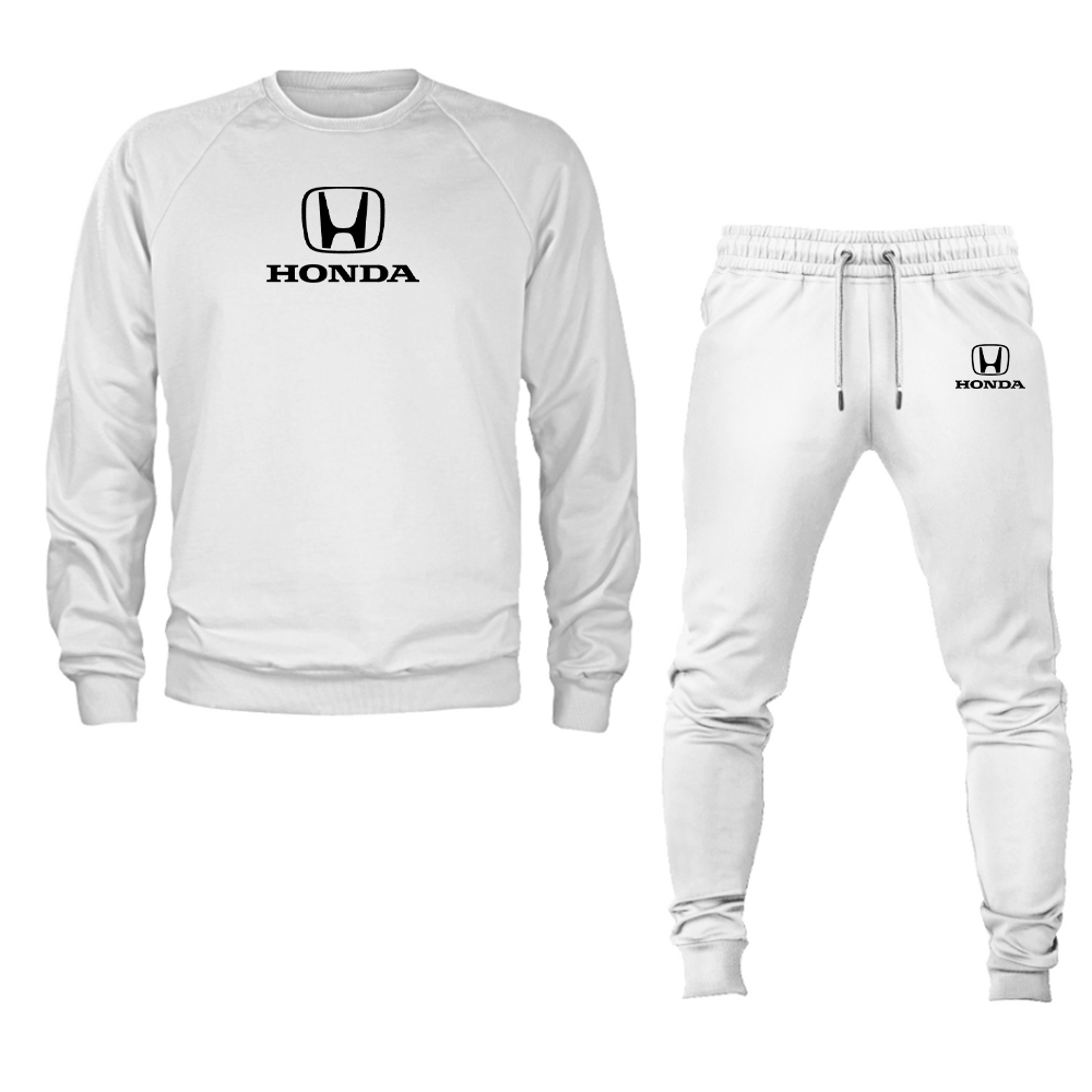 Men’s Honda Motorsport Car Crewneck Sweatshirt Joggers Suit