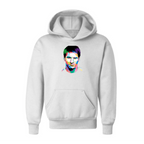 Youth Kids Lionel Messi Face Art Soccer Pullover Hoodie