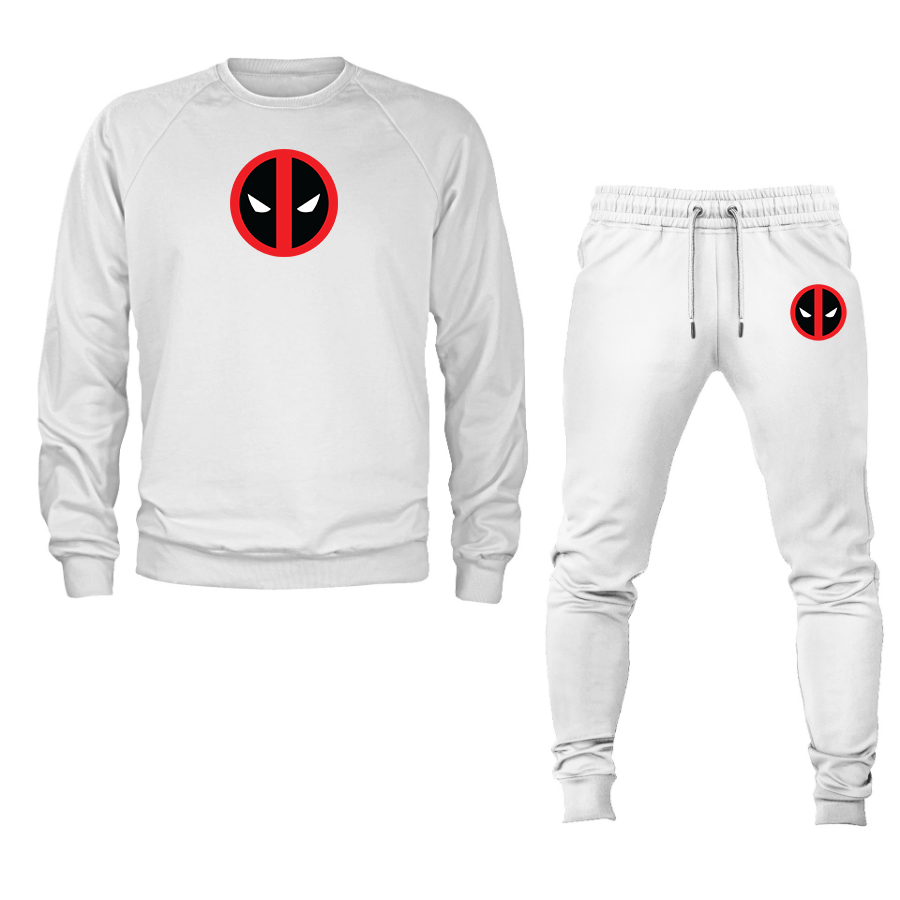 Men's Deadpool Marvel Superhero Crewneck Sweatshirt Joggers Suit