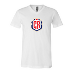 Men’s Costa Rica National Soccer Team - BELLA + CANVAS - Jersey V-Neck Tee - 3005
