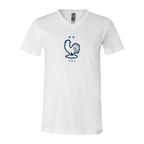 Men’s France National Soccer Team - BELLA + CANVAS - Jersey V-Neck Tee - 3005
