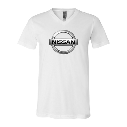 Men’s Nissan Car - BELLA + CANVAS - Jersey V-Neck Tee - 3005