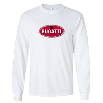 Youth Kids Bugatti Car Long Sleeve T-Shirt