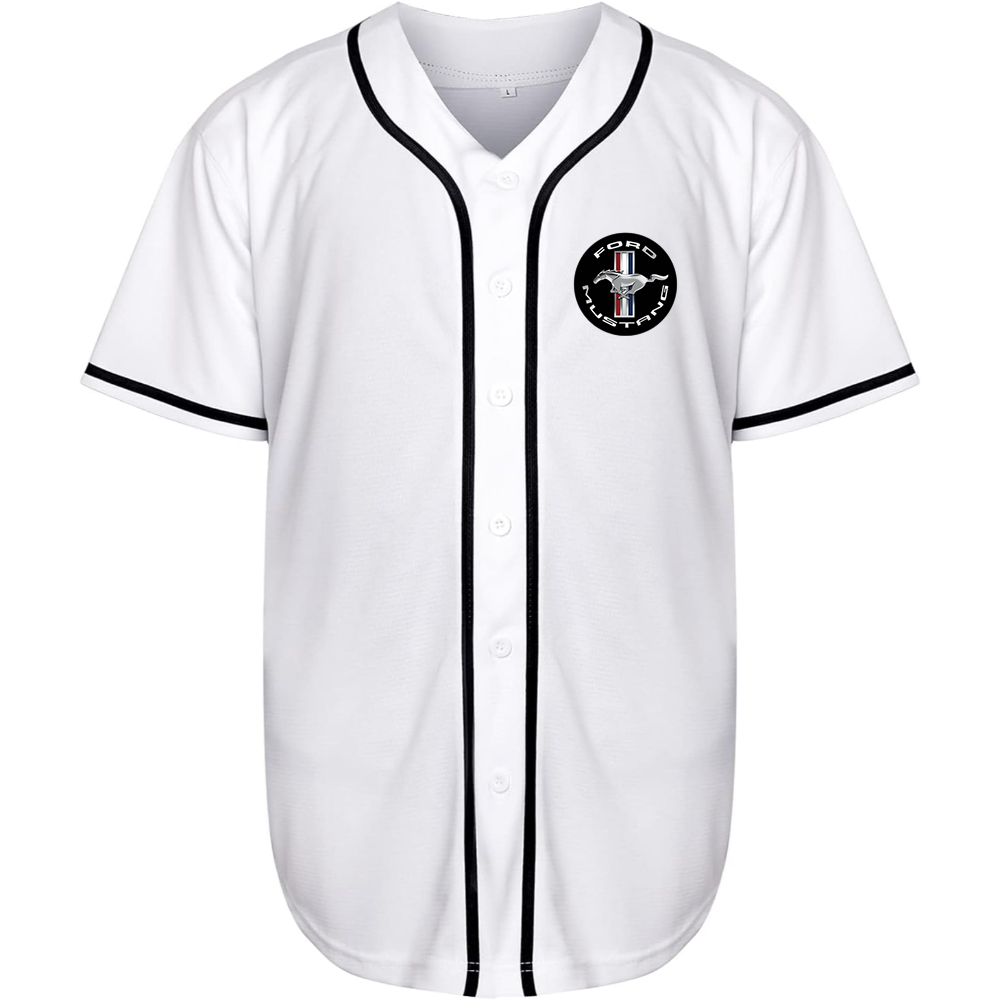 Men’s Ford Mustang Motorsport Car Baseball Jersey