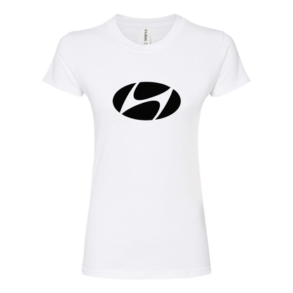 Women's Hyundai New Logo Car  Round Neck T-Shirt