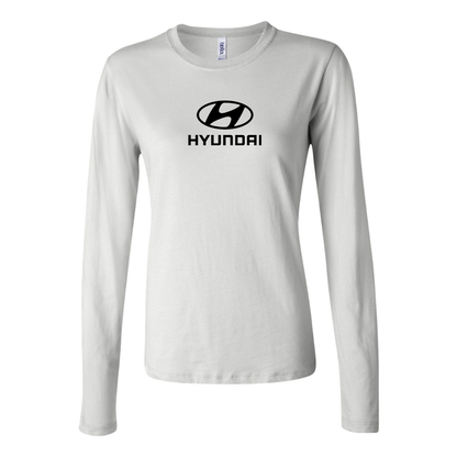 Women's Hyundai Car Long Sleeve T-Shirt