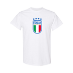 Men's Italy National Soccer Cotton T-Shirt