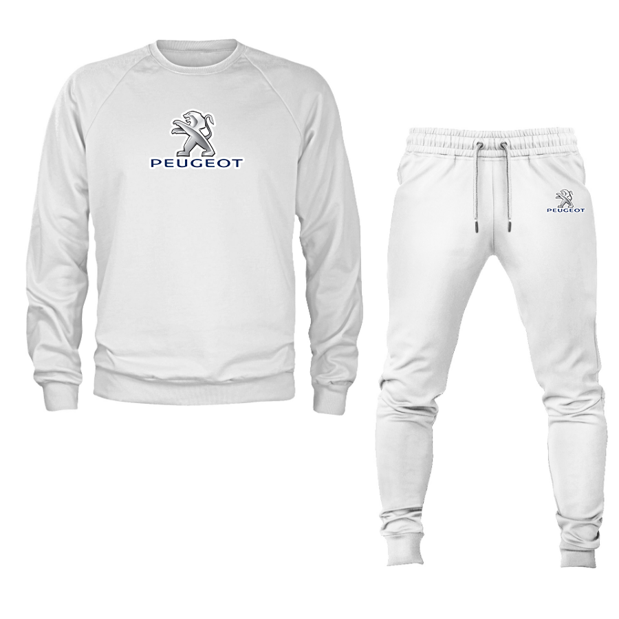 Men’s Peugeot Car Crewneck Sweatshirt Joggers Suit