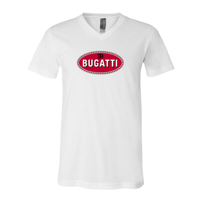 Men’s Bugatti Car - BELLA + CANVAS - Jersey V-Neck Tee - 3005