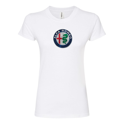 Women's Alfa Romeo Car Round Neck T-Shirt