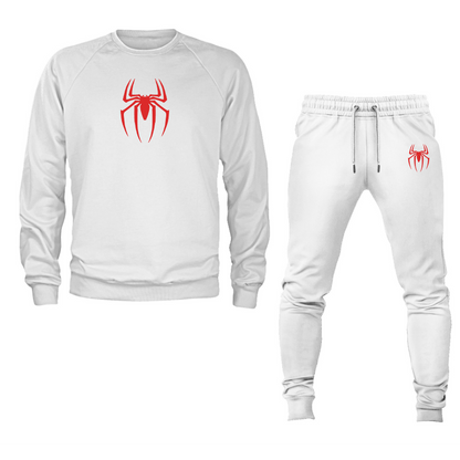 Men's Spiderman Marvel Avengers Superhero Crewneck Sweatshirt Joggers Suit