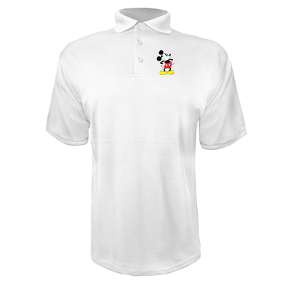 Men's Mickey Mouse Cartoon Polyester Polo