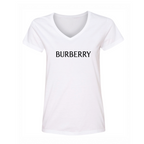 Women's Burberry V-Neck T-Shirt