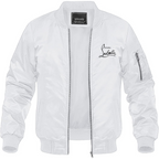 Men's Christian Louboutin Lightweight Bomber Jacket Windbreaker Softshell Varsity Jacket Coat