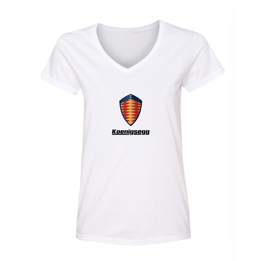 Women's Koenigsegg Car V-Neck T-Shirt