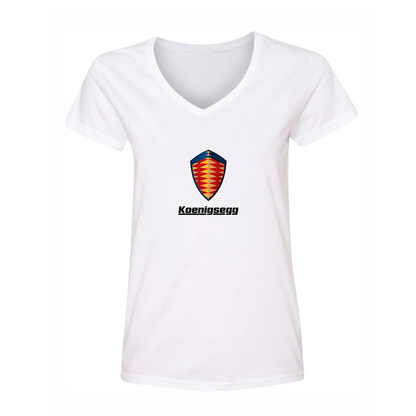 Women's Koenigsegg Car V-Neck T-Shirt