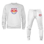 Men's New York Red Bulls FC Crewneck Sweatshirt Joggers Suit