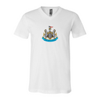 Men’s Newcastle United FC - BELLA + CANVAS - Jersey V-Neck Tee - 3005