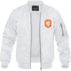 Men's Netherlands National Soccer Team Lightweight Bomber Jacket Windbreaker Softshell Varsity Jacket Coat