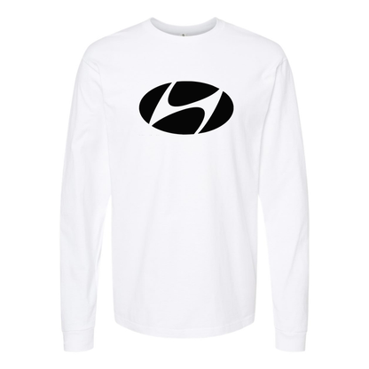 Youth Kids Hyundai New Logo Car Long Sleeve T-Shirt