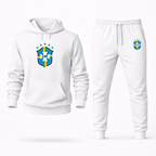 Men's Brazil National Soccer Team Hoodie Joggers Set