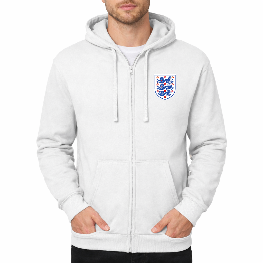 Men's England National Football Team Zipper Hoodie