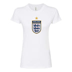 Women's England National Soccer Team Round Neck T-Shirt