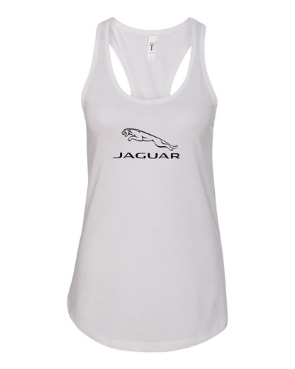 Women's Jaguar Symbol Car Racerback Tank Top