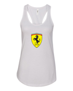Women's Ferrari Motorsport Car Racerback Tank Top