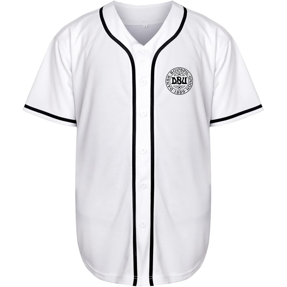 Men's Denmark Soccer Baseball Jersey