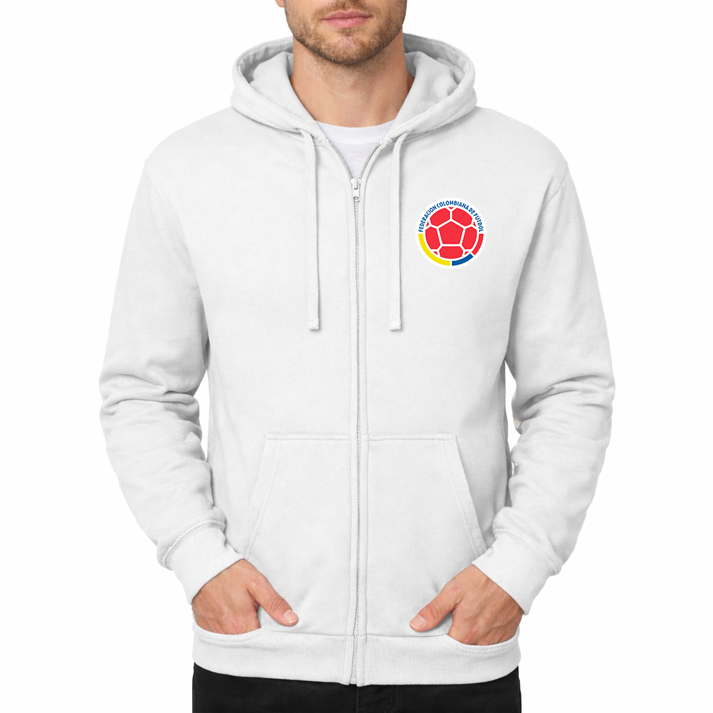 Men's Colombia National Soccer Team Zipper Hoodie