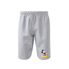 Men's Mickey Mouse Cartoon Athletic Fleece Shorts