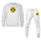 Men's Borussia Dortmund BVB FC Crewneck Sweatshirt Joggers Suit