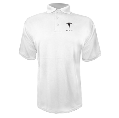 Men’s Tesla Motorsports Car Polyester Polo