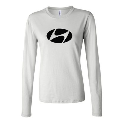 Women's Hyundai New Logo Car Long Sleeve T-Shirt