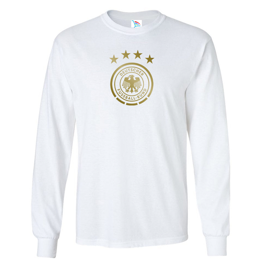 Youth Kids Germany Soccer Long Sleeve T-Shirt